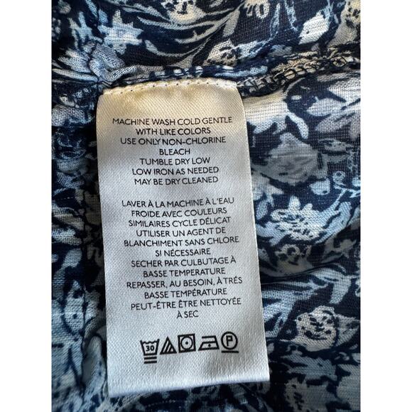 Free People “Chambray Combo” Floral Ruffle Blouse – NWT – Size M – $128 Retail - Picture 8 of 8